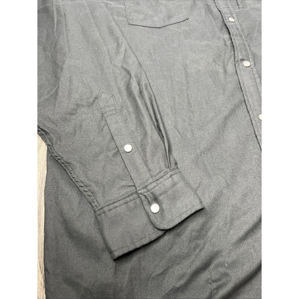 Poncho Shirt Mens XXL Piedras Negras Pearl Snap Western Regular Fit Performance - Picture 10 of 12